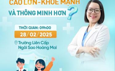 TALKSHOW: LÀM GÌ ĐỂ BÉ CAO LỚN, KHỎE MẠNH VÀ THÔNG MINH HƠN? TALKSHOW: LÀM GÌ ĐỂ BÉ CAO LỚN, KHỎE MẠNH VÀ THÔNG MINH HƠN?