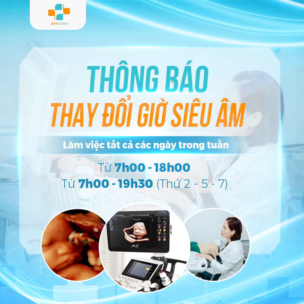 Thông báo: thay đổi lịch làm việc phòng siêu âm